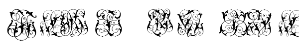 Hard to Read Monograms font preview